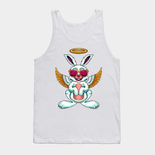 holy rabbit angel illustration Tank Top